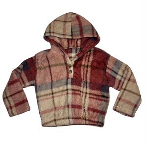 Plaid Hooded Kids Shirt